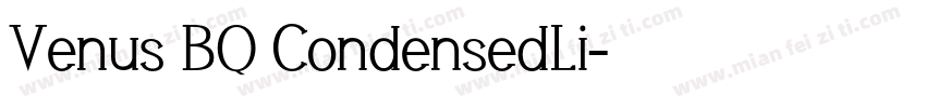 Venus BQ CondensedLi字体转换